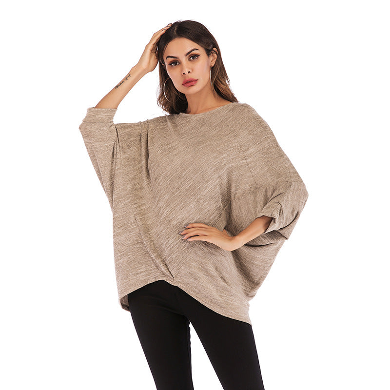 Damen Oversized Pullover Lässiger Schnitt Norvielle