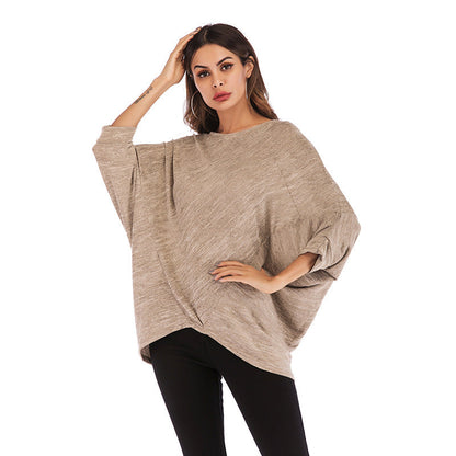 Damen Oversized Pullover Lässiger Schnitt Norvielle