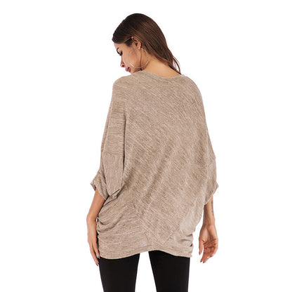 Damen Oversized Pullover Lässiger Schnitt Norvielle