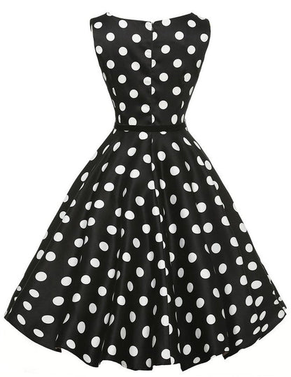 Damen Swingkleid Punktmuster Norvielle