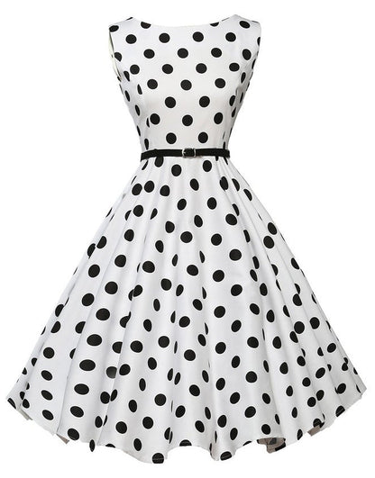 Damen Swingkleid Punktmuster Norvielle - Norvielle