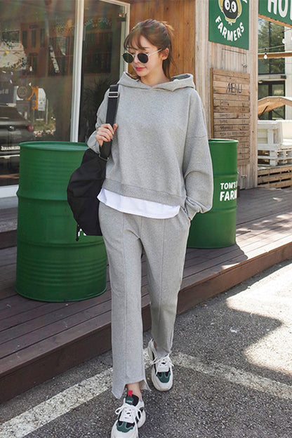Damen Freizeit-Ensemble Hoodie Jogginghose Komfort Norvielle