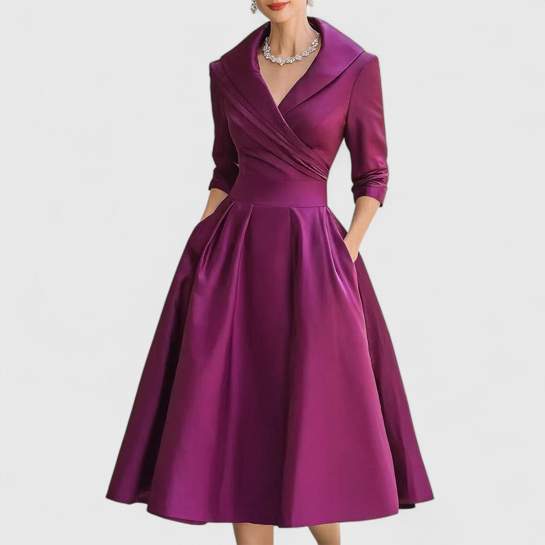 Marley Damen Midi-Kleid Schmeichelnde Silhouette