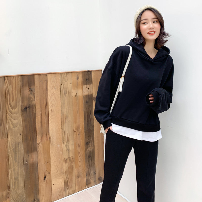 Damen Freizeit-Ensemble Hoodie Jogginghose Komfort Norvielle