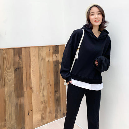 Damen Freizeit-Ensemble Hoodie Jogginghose Komfort Norvielle