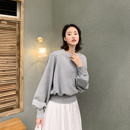 Damen Oversized-Pullover Ballonärmel Norvielle