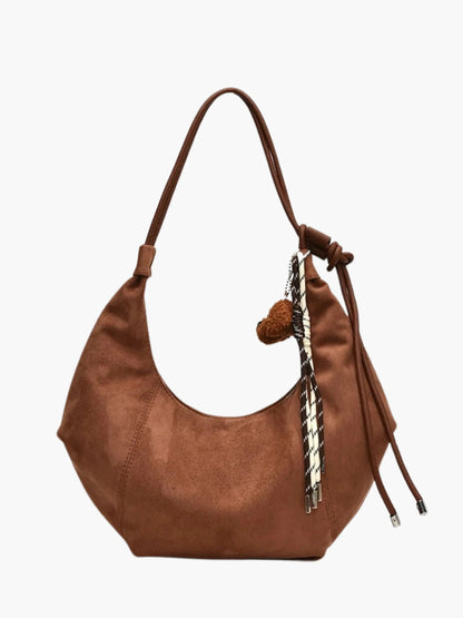 Amalia Damen Hobo Tasche Wildleder Boho Chic