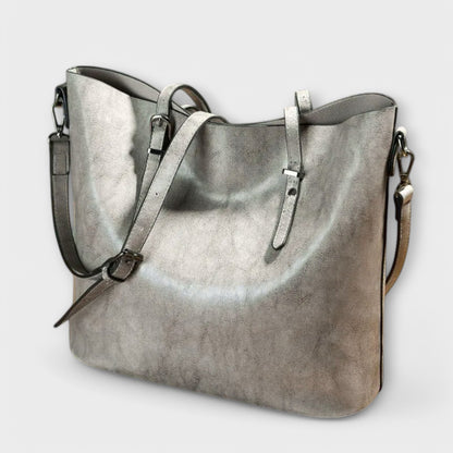 Damen Schultertasche Klassischer Stil Leder
