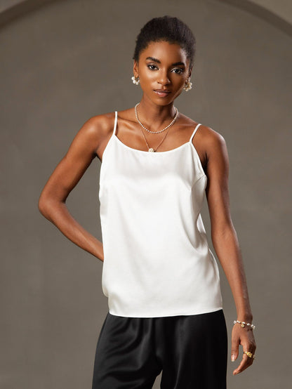 Norvielle Damen Seiden-Camisole Spaghettiträger