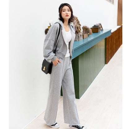 Damen Sportanzug-Set Kapuzenjacke Hose Bequem
