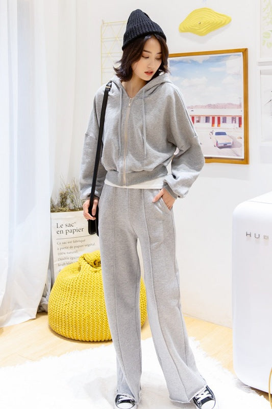 Damen Sportanzug-Set Kapuzenjacke Hose Bequem