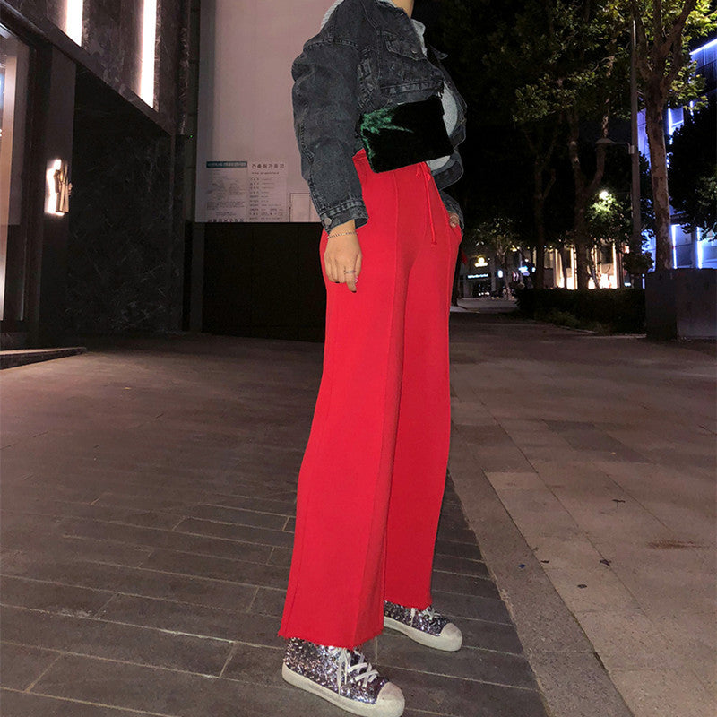 Damen Loungewear Set Cropped Hoodie und weite Hose Norvielle