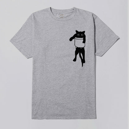 Damen T-Shirt Tiermotiv Lockerer Schnitt Norvielle