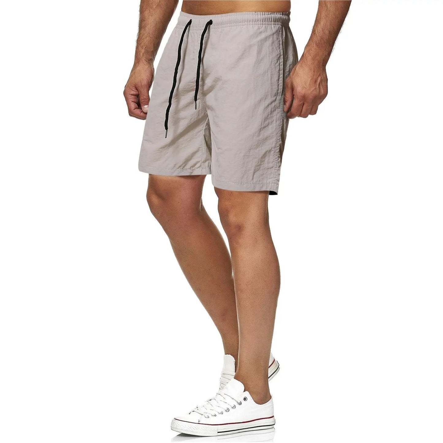 Norvielle Herren Fitness-Badehosen Schnelltrocknend Einfarbig