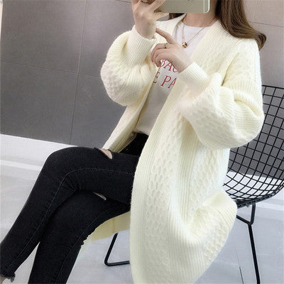 Damen Strickjacke Strukturiert Weich Beige