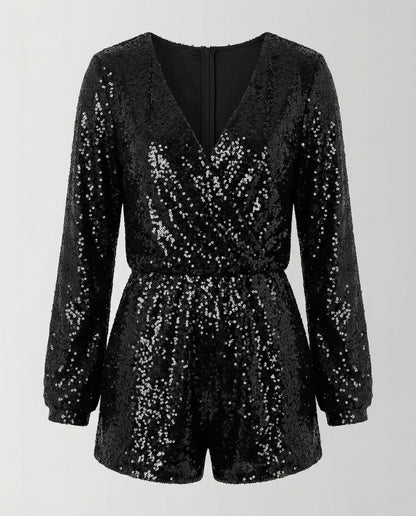 Damen Glitzer Funktionsoverall