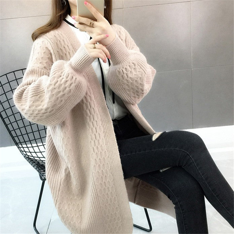 Damen Strickjacke Strukturiert Weich Beige - Norvielle