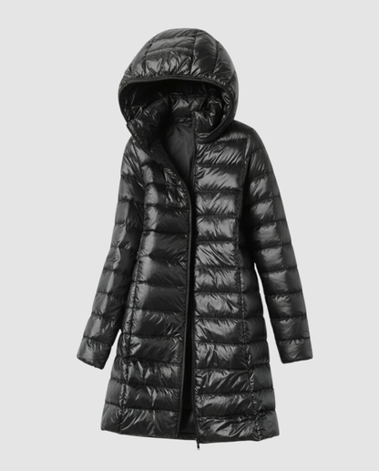Damen Ultraleichte Daunenjacke Mit Kapuze