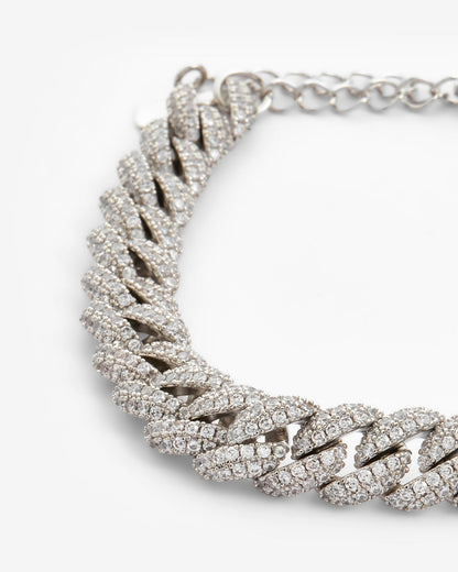 Havanna Damen Fußkette Silber Kaltgeschmiedet