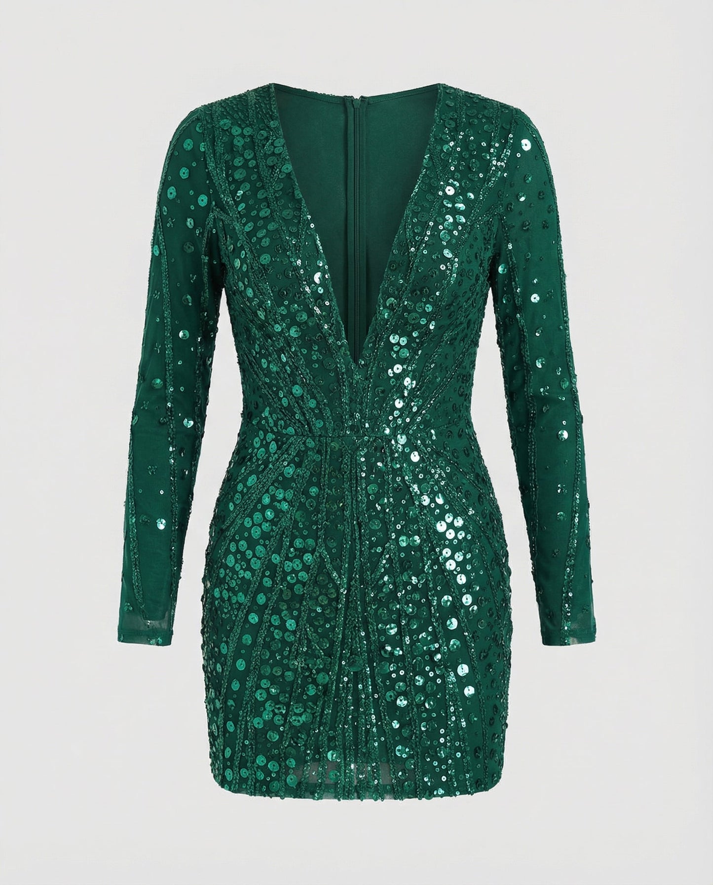 Norvielle Damen Paillettenkleid Gold