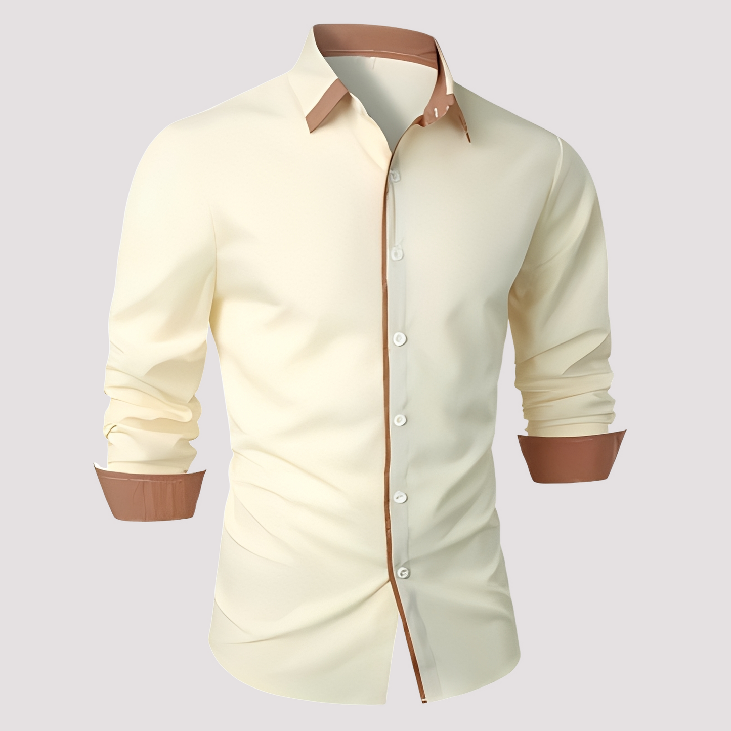 Herren Langarm-Overshirt Elegantes Design
