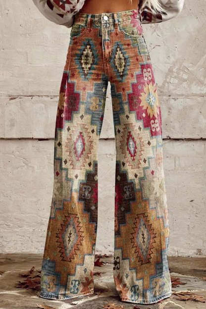 Damen Boho Jeans Stilvoll