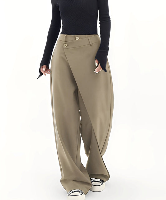 Arpa Damenweite Hose Elegantes Design Schwarz - Norvielle