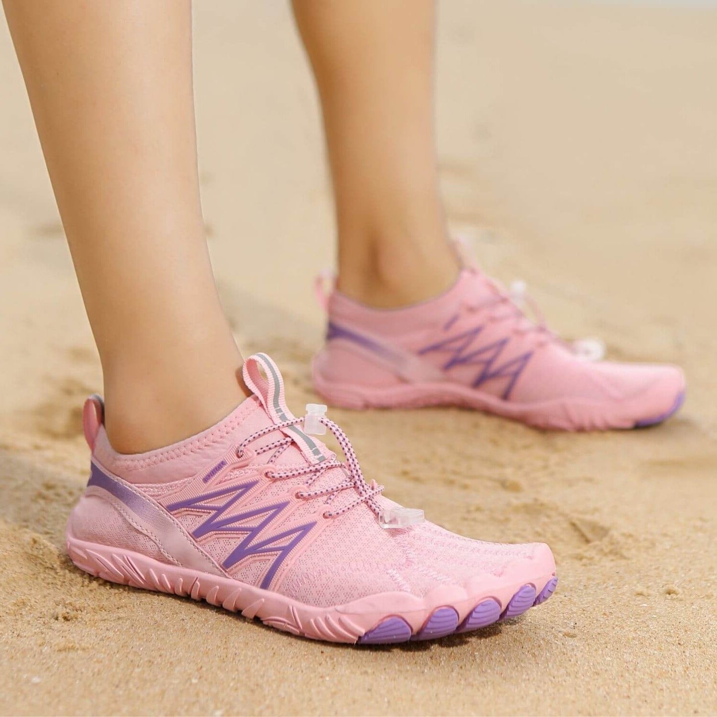 Dee Unisex Barfußschuhe Flexibles Gummisohle Schnellverschluss