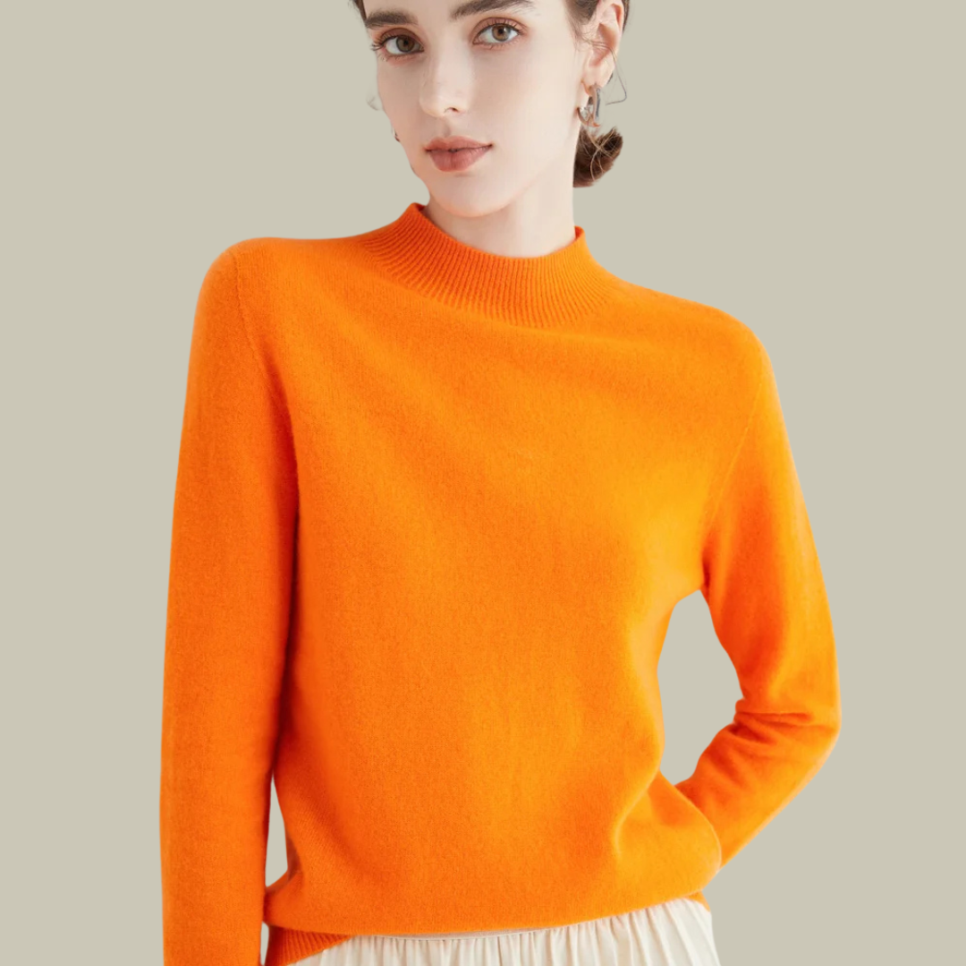 Damen Rollkragenpullover Merinowolle Winter