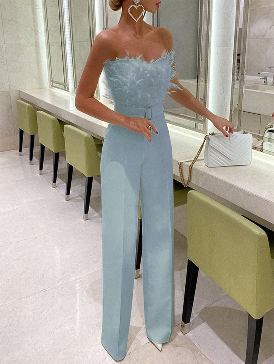 Damen Overall mit Bandeau- Elegantes Design