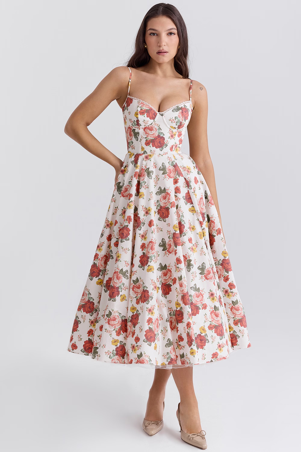 Norvielle Damen Schlankmachendes Abendkleid Elegantes Design