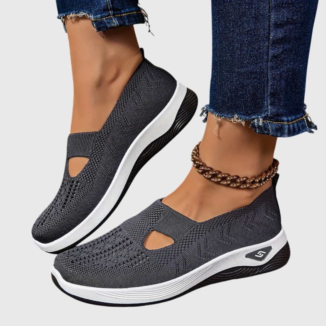 Damen Strick Sneakers Atmungsaktives Material