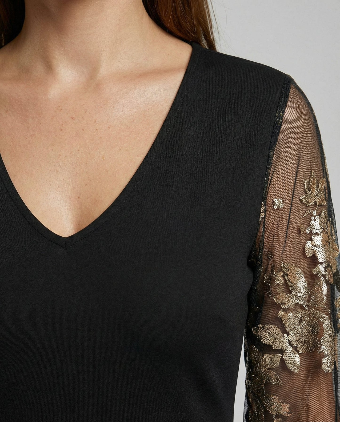 es Damen Midikleid Blumenmuster Atmungsaktives Mesh