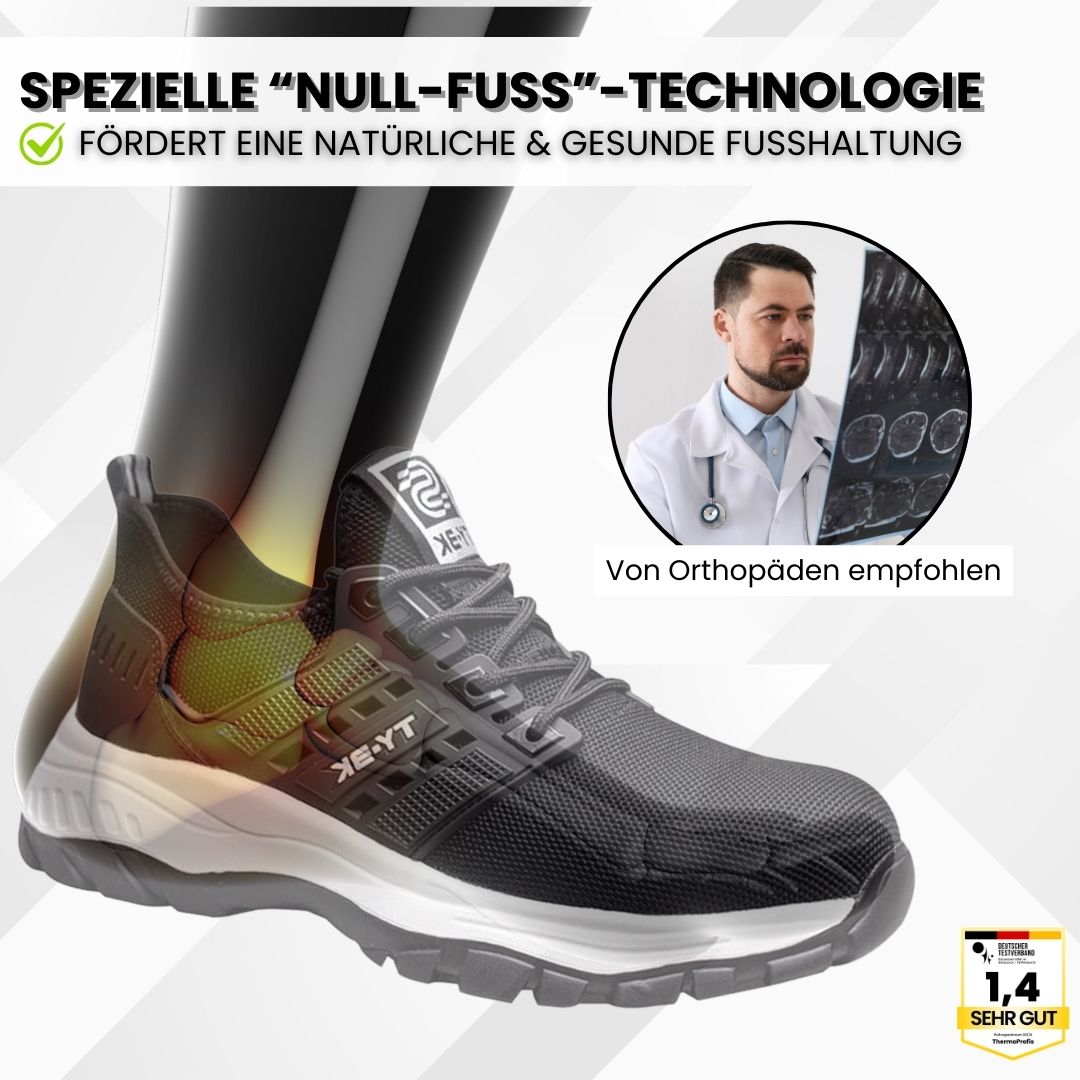 Ergonomischer Sicherheitsschuh Schmerzlindernd Zertifiziert EN ISO