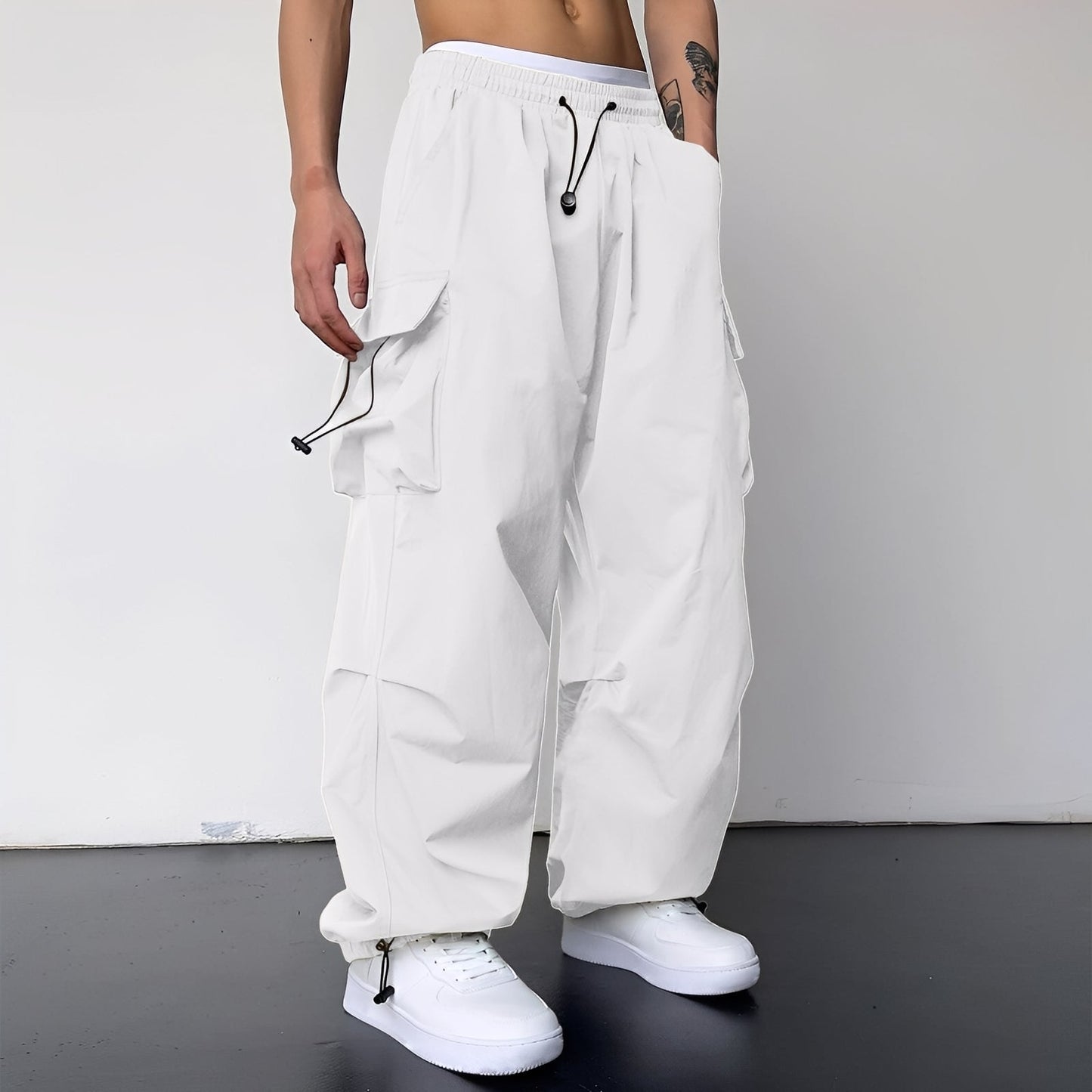 Herren Baggy Cargohose Trendig