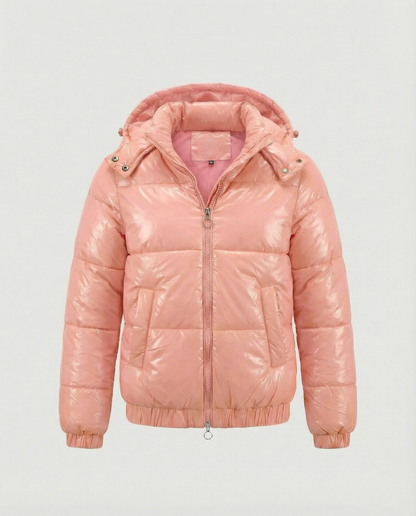 Damen Winterjacke Glanzstoff