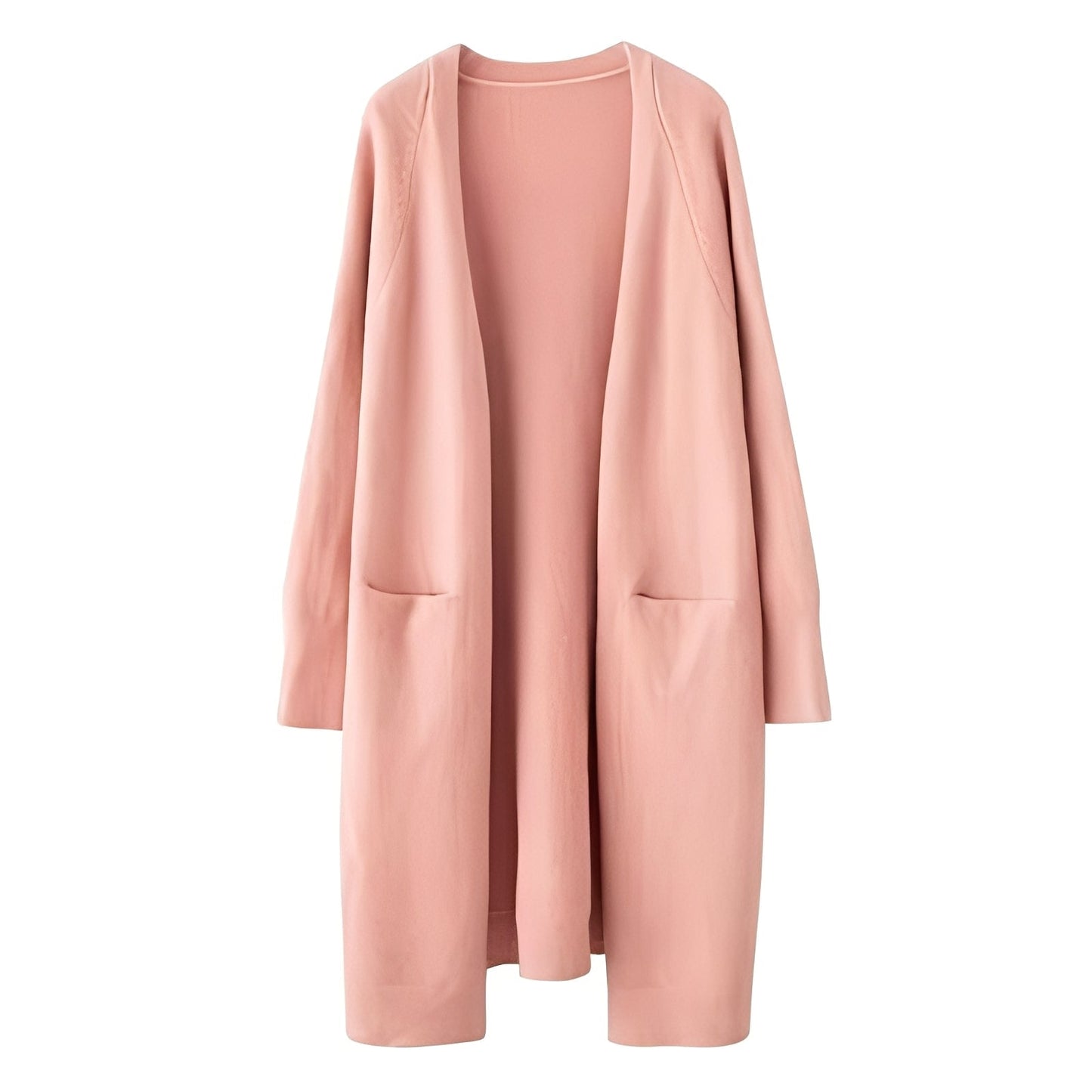 Damen Cardigan Klassisch Langer Stil