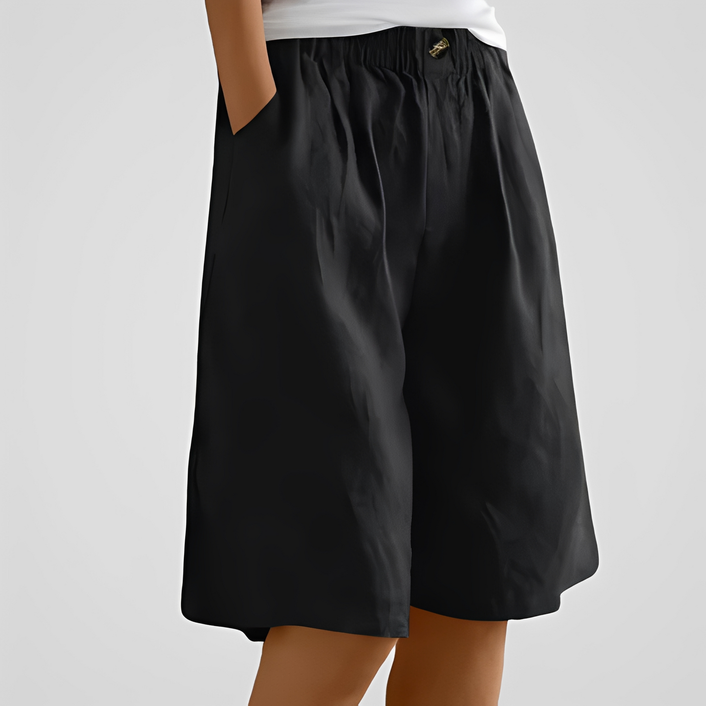 Damen Sommerhose Weit Geschnitten Trendig