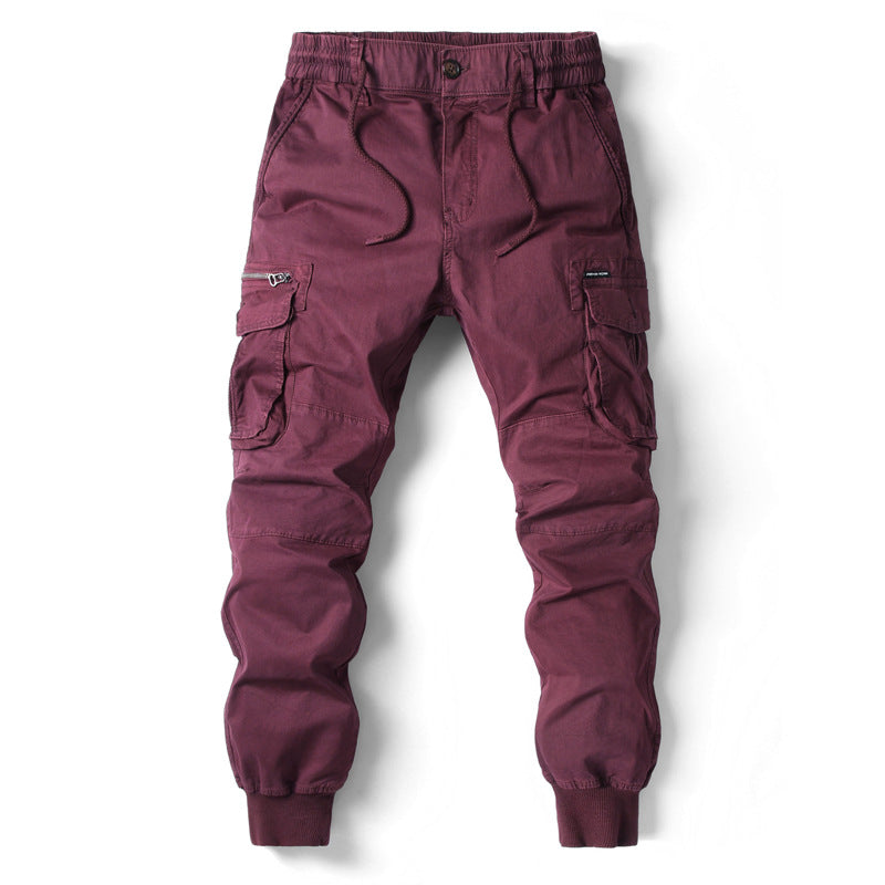 Herren Slim-Fit Cargohose Stretch