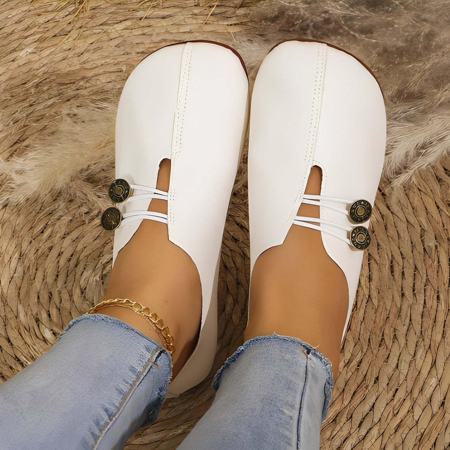 Damen Flache Schuhe Weich Monica