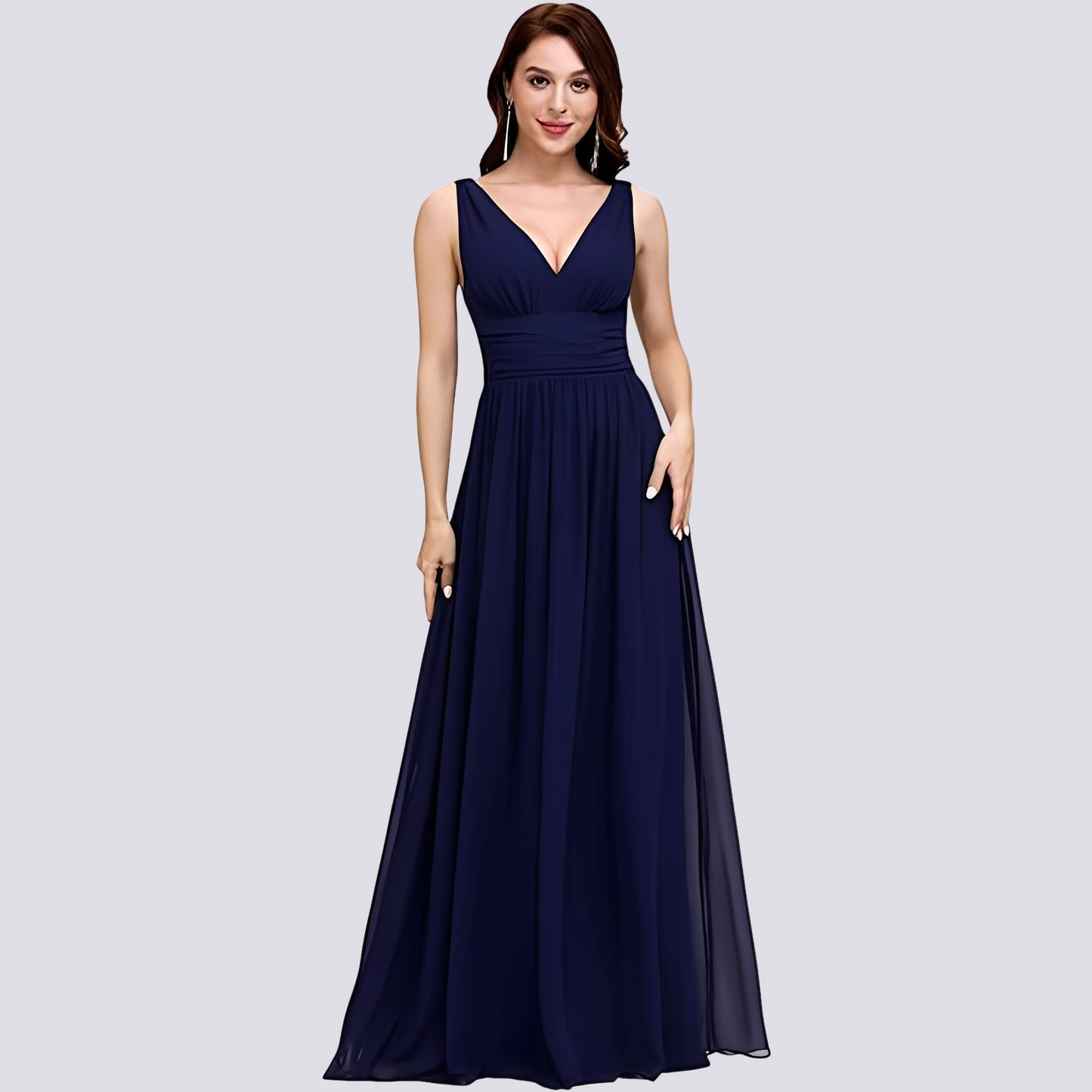 Damen Ärmelloses Abendkleid Elegant