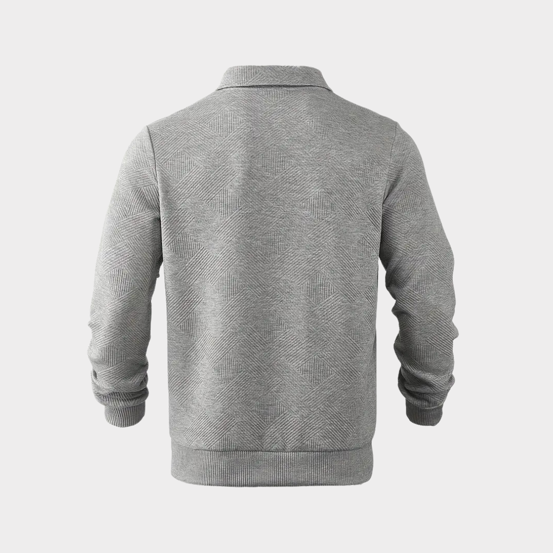 Herren Pullover Halbzipp Freizeitshirt