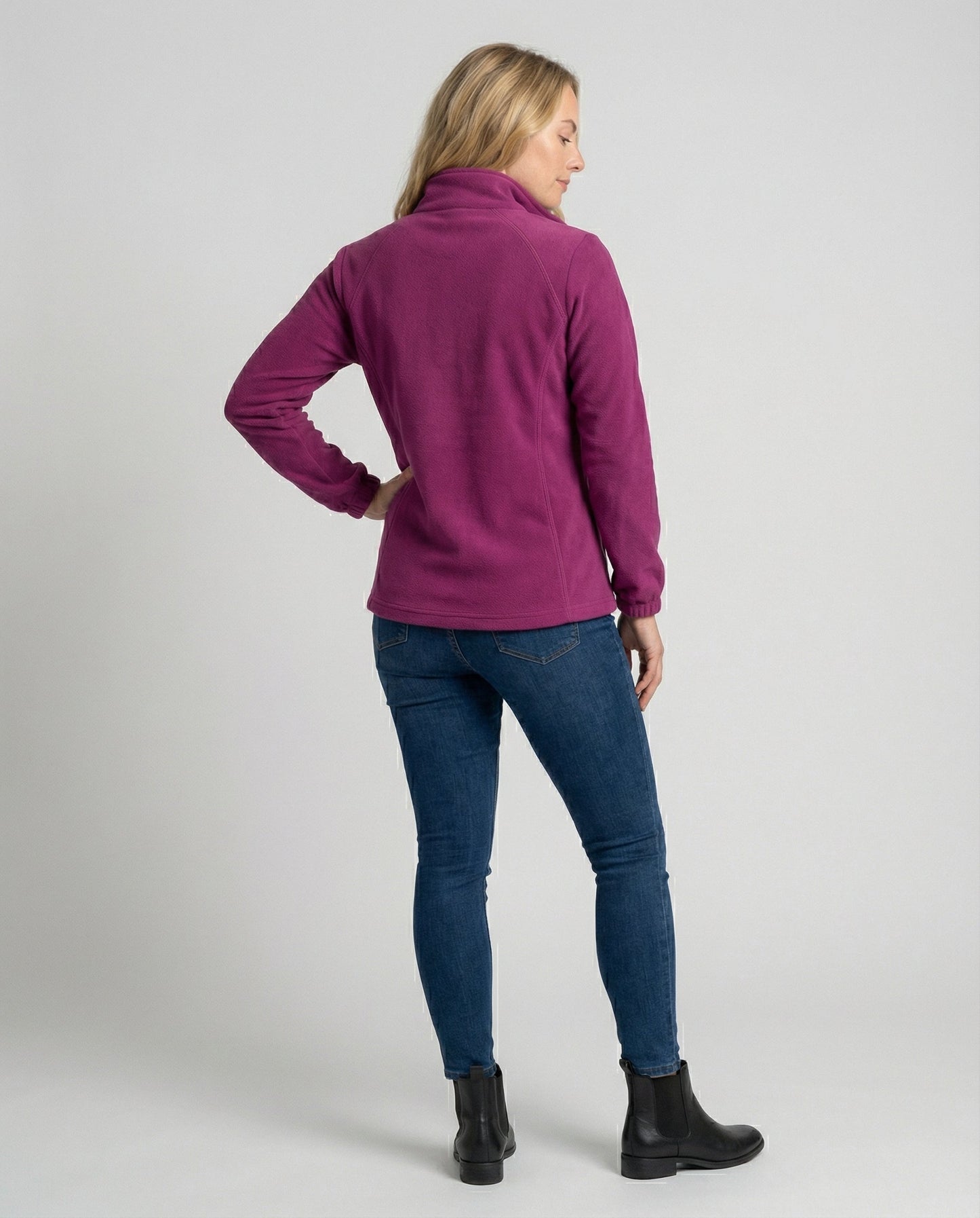 Damen Fleecejacke Stehkragen