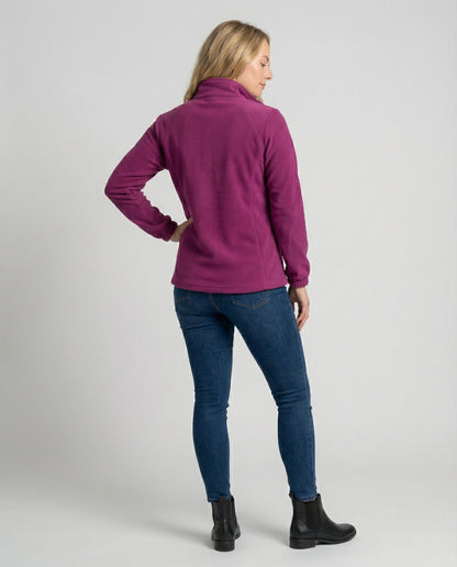 Damen Fleecejacke Stehkragen