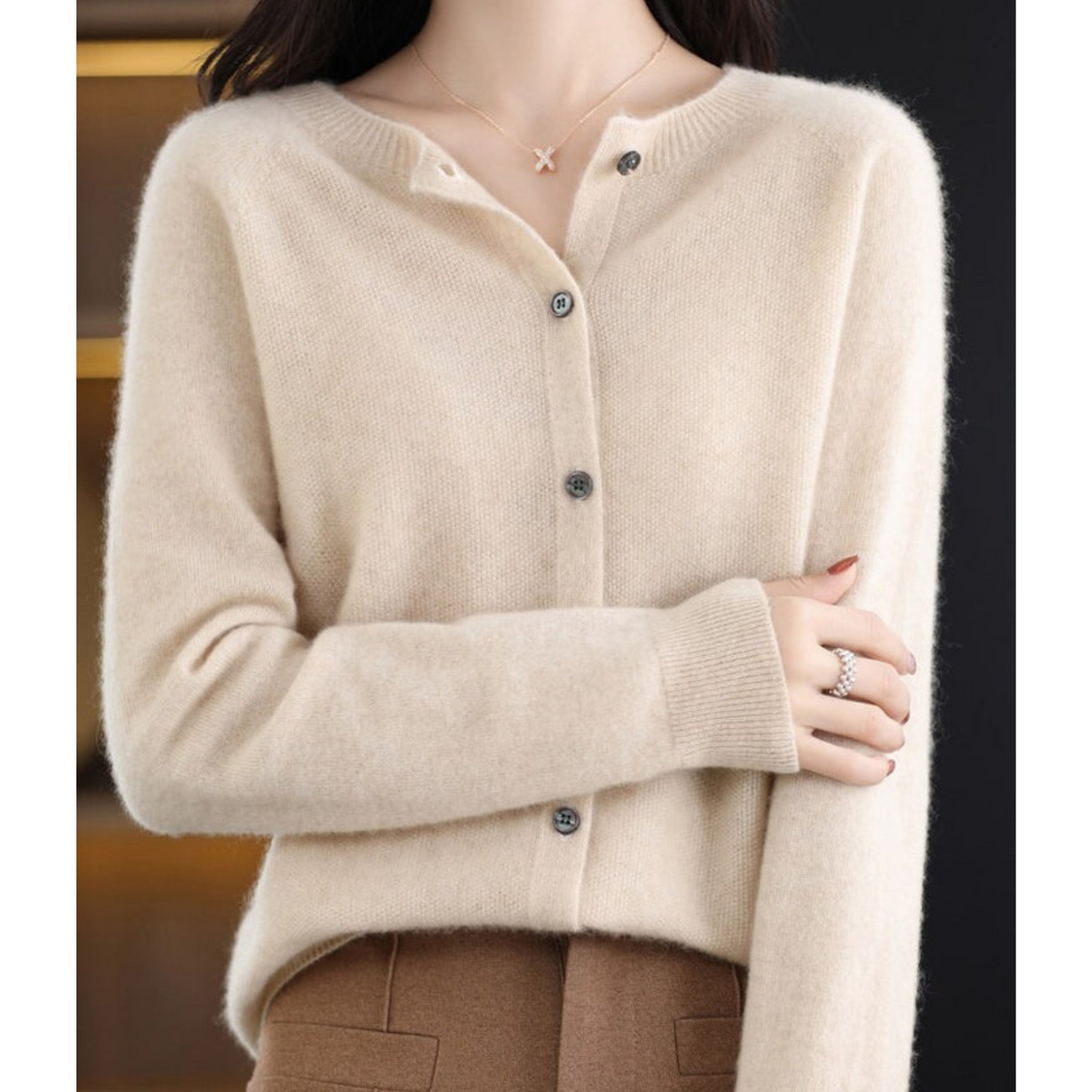 Aubry Damen Kuschelcardigan