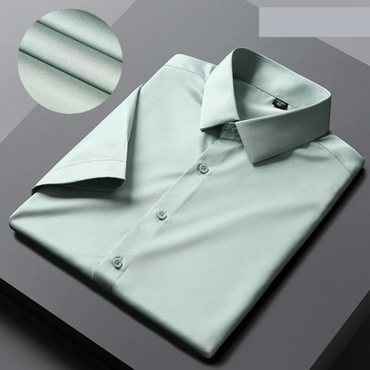 Norvielle Herren Bügelfreies Kurzarmhemd Business Style