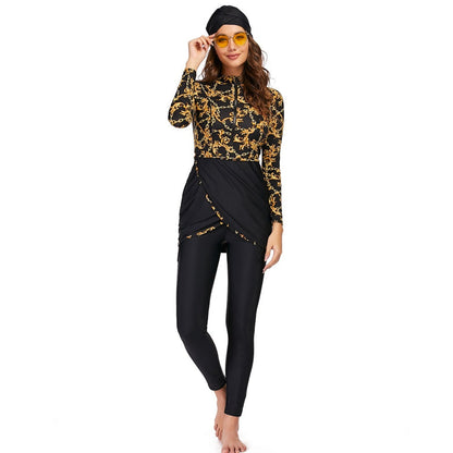 Burkini Badeanzug 3-teiliges Set Halal Bademode Damen