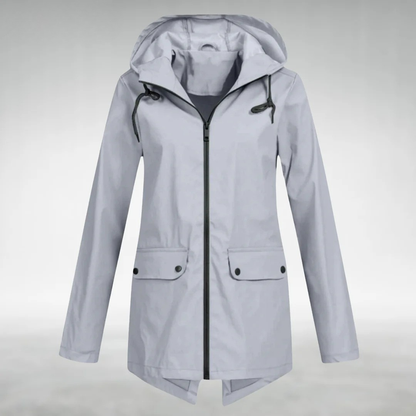 Aryln Damen Wasserdichte Regenjacke