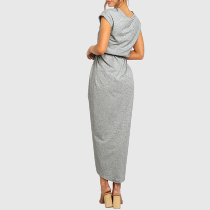 Cess Damen Midi-Kleid Lässig