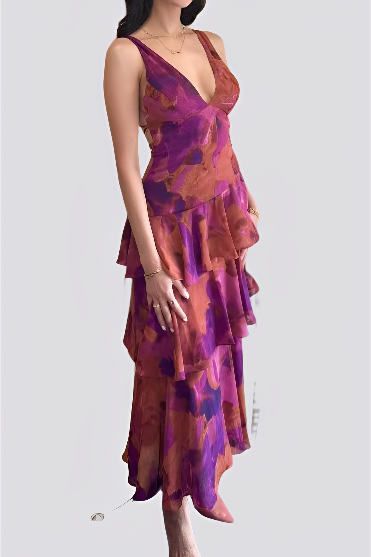 Tiffany Damen Maxikleid Neckholder
